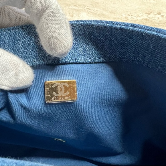 Chanel 22P printed denim flap bag medium (2022) - Picture 5 of 7